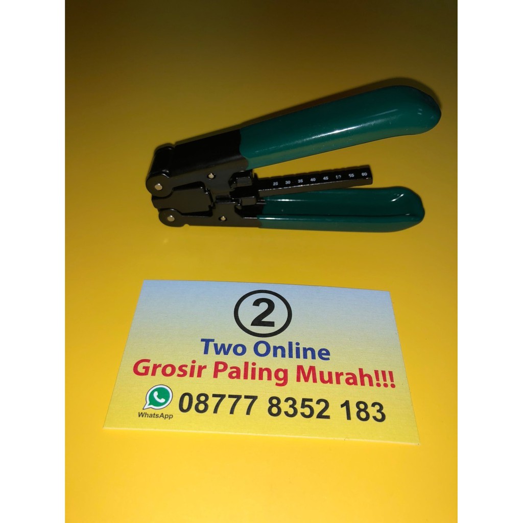 Fiber Optic Stripper Dropcore Tang Pengupas Kabel Dropcore FTTH HIJAU