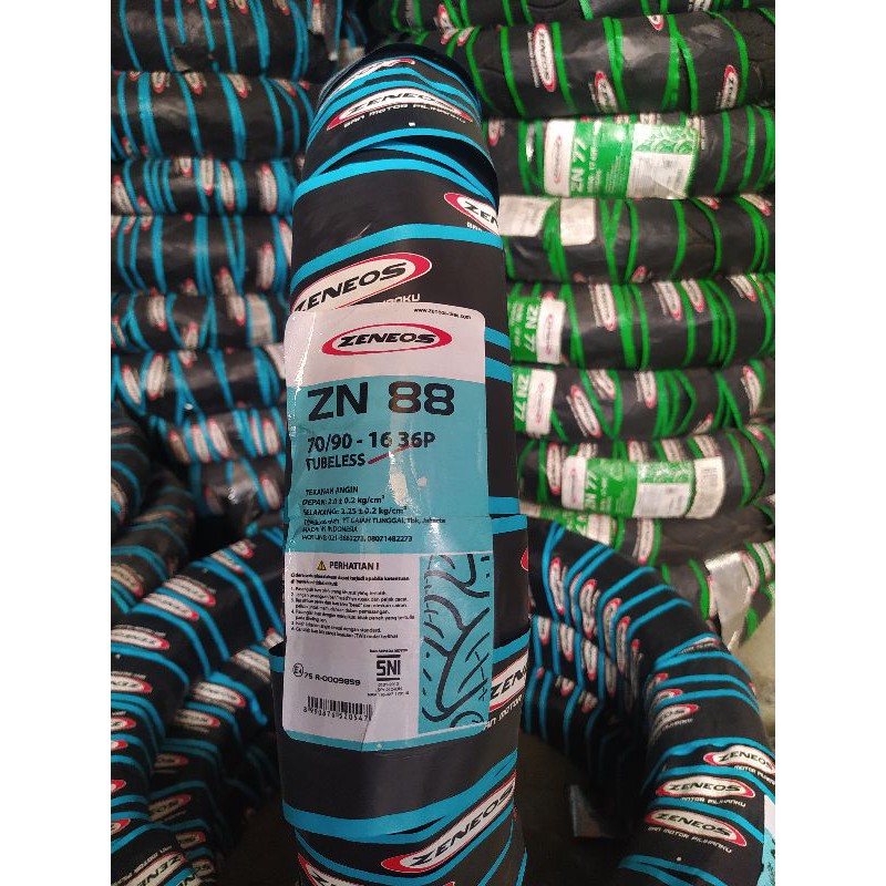 BAN DEPAN NOUVO,SKYWAVE TUBELESS 70/90-16 ZN88 FREE PENTIL TUBELESS