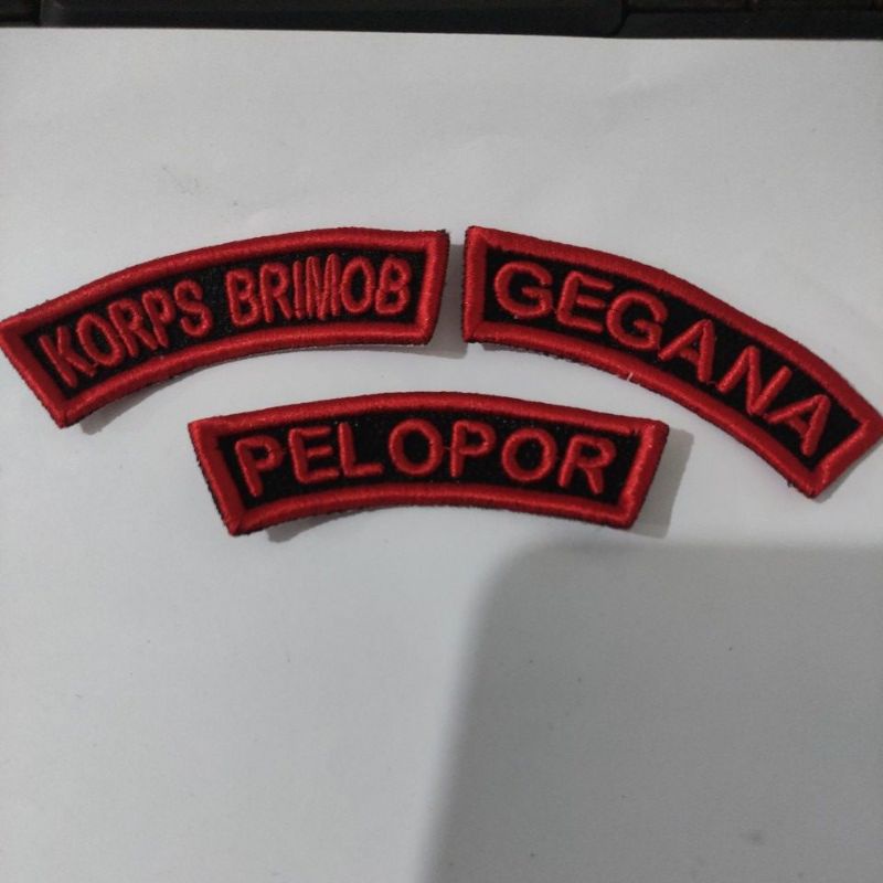 bordir Corp brimob // Pelopor//Gegana timbul