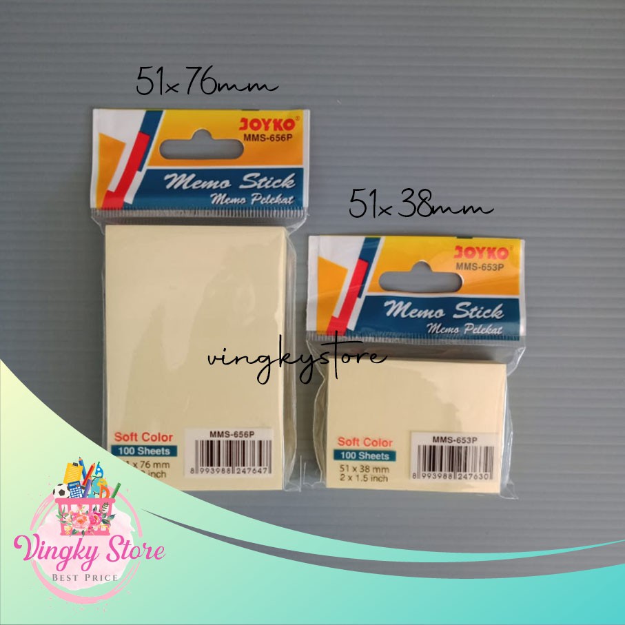 

Memo Stick / Sticky Note / Kertas Memo / Memo Tempel Joyko