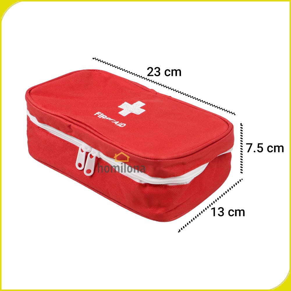 Tas Perlengkapan Obat P3K First Aid Kit - LG129 - Red