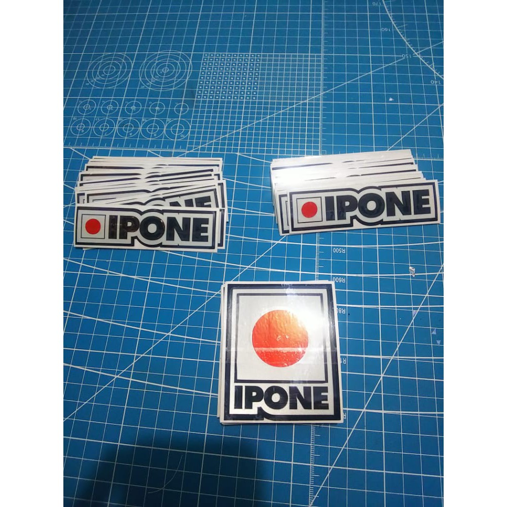 STICKER IPONE CUTTING stiker ipone (A2) stiker sponsor stiker motor