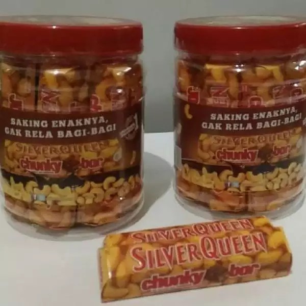 

Silverqueen chunky jar toples isi 12
