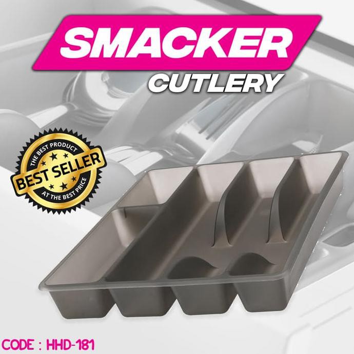 New Smacker Baki Sekat Peralatan Makan Warna Abu Abu Hhd-181