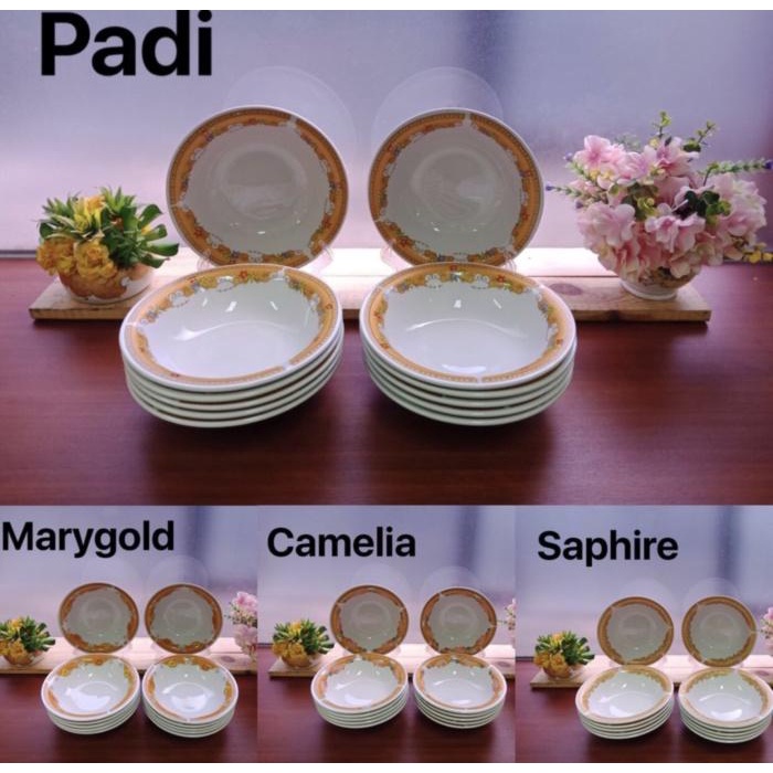 Mangkuk | Piring Lontong / Piring Makan 9 Inch Vicenza P131 (1 Lusin)