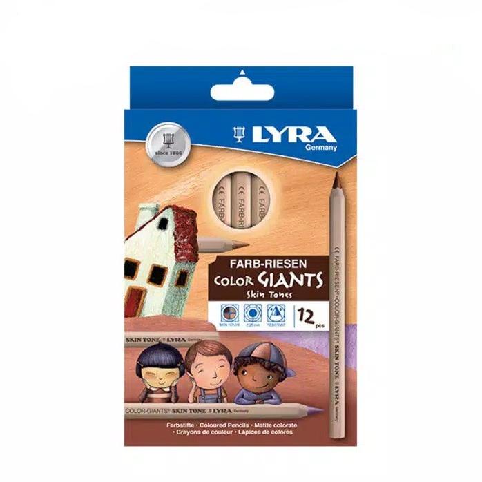 

Lyra Farb-Riesen Color Giants Skin Tones 12 Large Pencils Pensil Jumbo