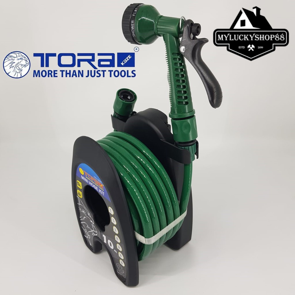 Tora Mini Hose Kit TR210005 Reel 10m Gulungan Selang Semprotan 7 Posisi