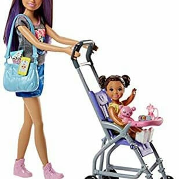 barbie skipper babysitters playset and dolls accessories assortment