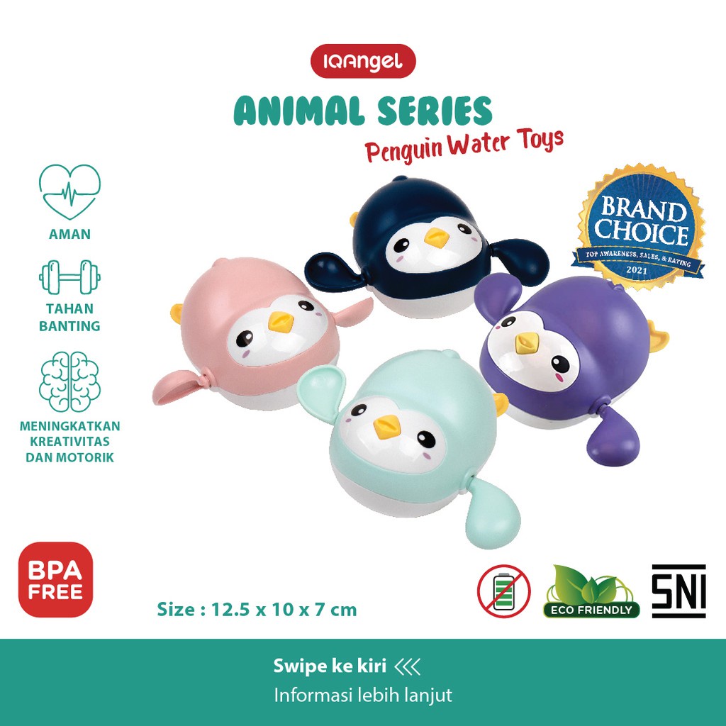 IQ ANGEL Penguin Water Toys - Mainan Air Bayi / Mainan Mandi Penguin