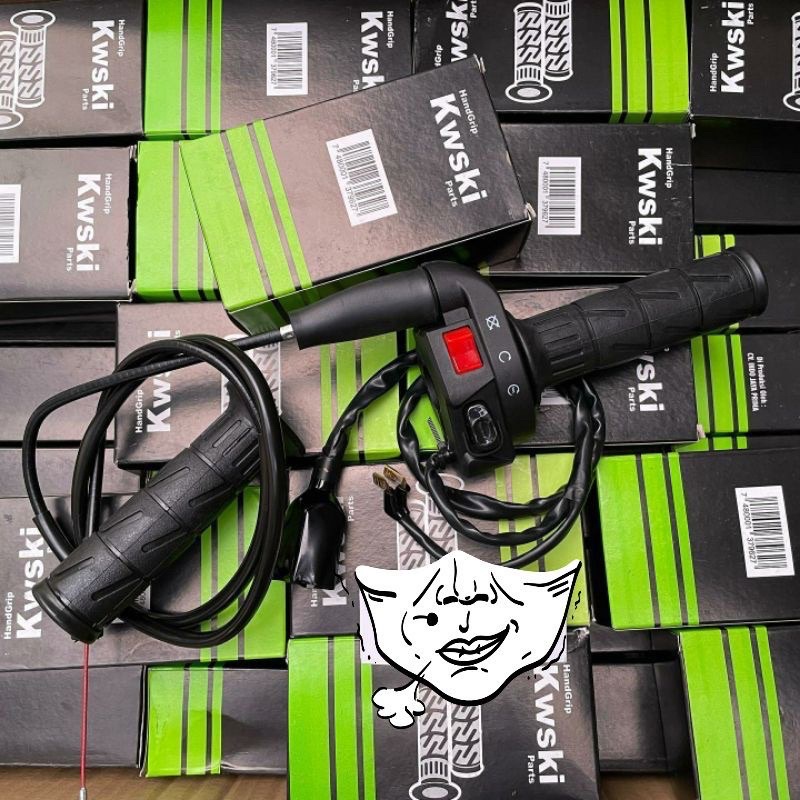 PROMO Paket Gas Spontan Ksr Set Handgrip Sarung Gas Kaze universal