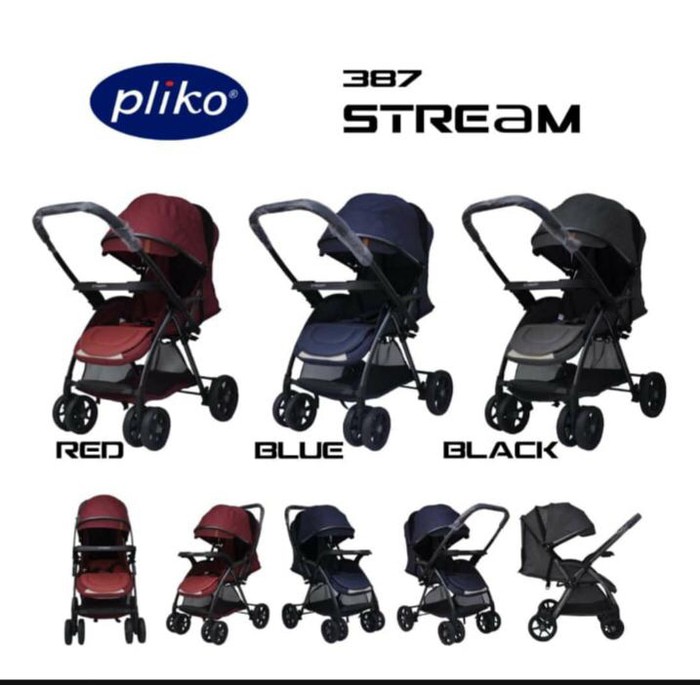 Ready Makassar! Stroller / Kereta Dorong Pliko Stream 387