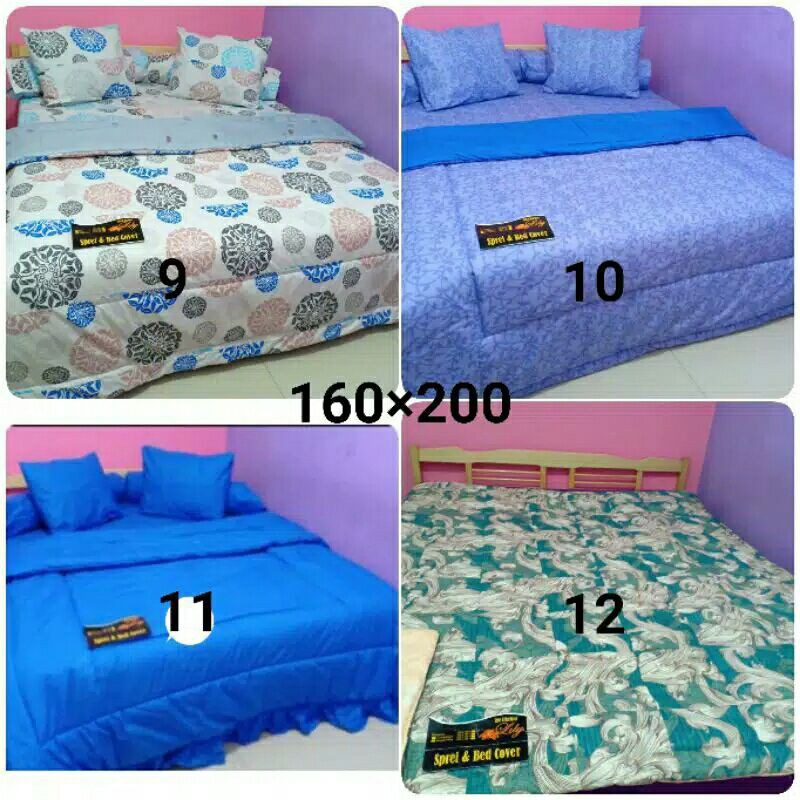 Sprei Perca My Love 160x200 Queen Size Kasur No.2 Motif B