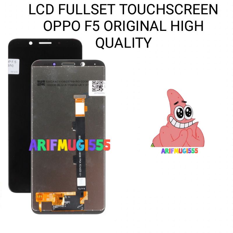 LCD Fullset Touchscreen Oppo F5 CPH1723 Original