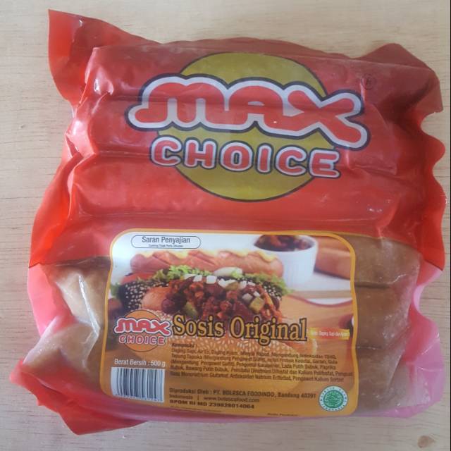 

MAX SOSIS BAKAR ORIGINAL 500 GRAM ISI 6 PCS