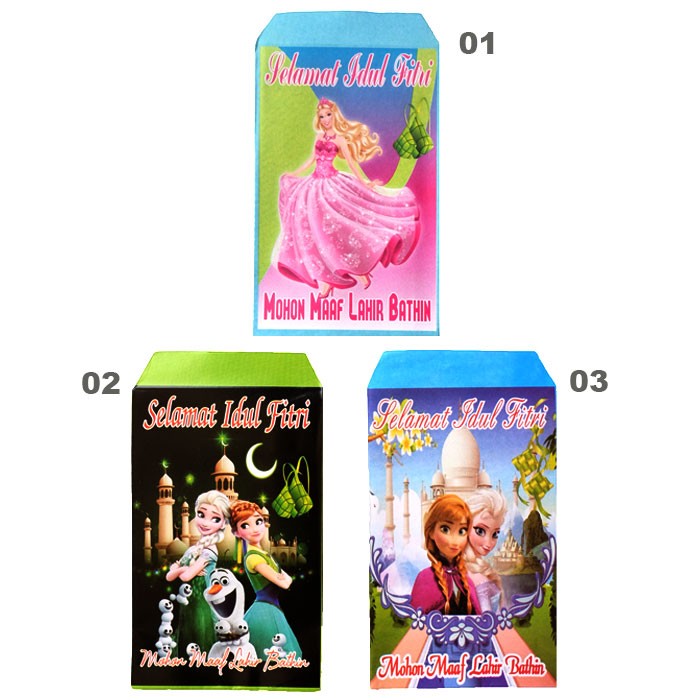 

HO5108 - Amplop Idul Fitri / Angpao Lebaran Disney Princess isi 10 pc