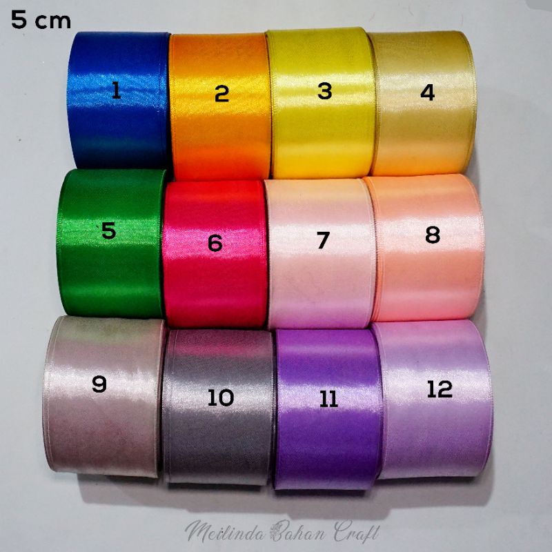 

kode P33 PITA SATIN 5 CM PITA KADO PITA SOUVENIR PITA BUNGA PRICE : Rp. 14.750/ 1 roll Rp. 14.500/ roll minimal 10 roll Rp. 14.250/ roll minimal 24 roll1 roll sekitar 20 yard atau 18 meter