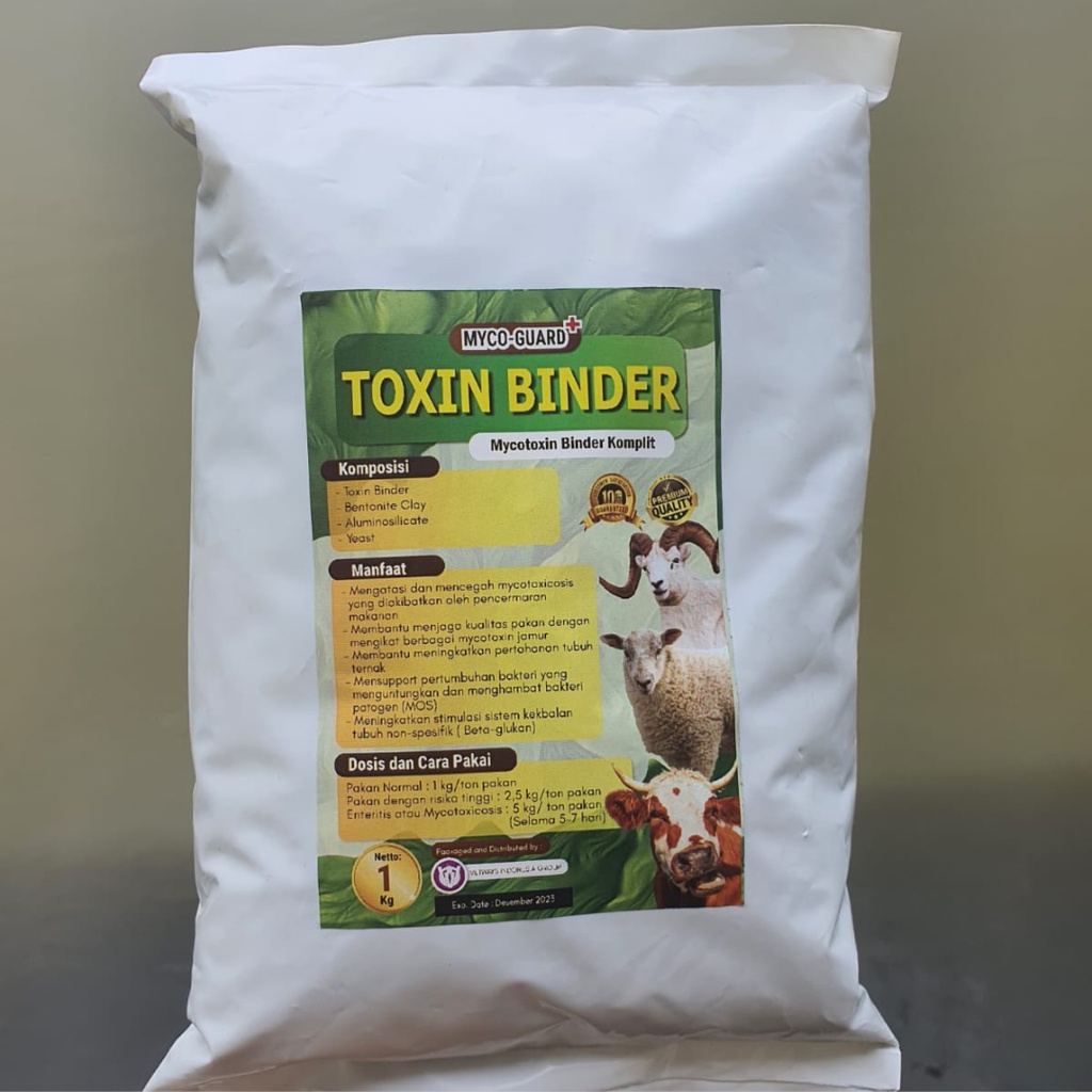 Toxin Binder Ternak 1 Kg - Mycoguard - feed additive pengikat Toxin jamur pada pakan Ternak