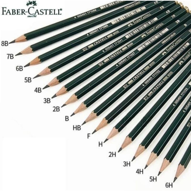 

Pensil 2B , HB , H , 2H Faber Castell