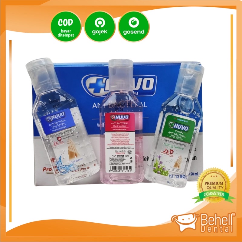 NUVO GEL ANTISEPTIC HAND SANITIZER Pembersih Tangan 50 ml / 50ml