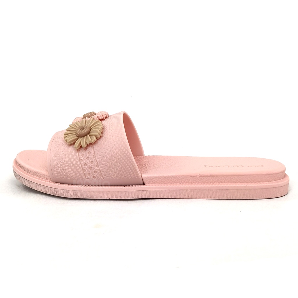 Sandal Selop Rumah Wanita Casual Korea Lucu Porto-ELA2