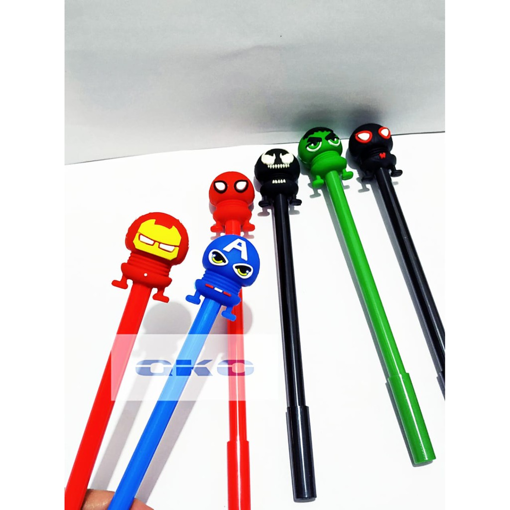 

Pen Gel Bentuk Spring Karet / Per Karet Avengers 286 1Pcs