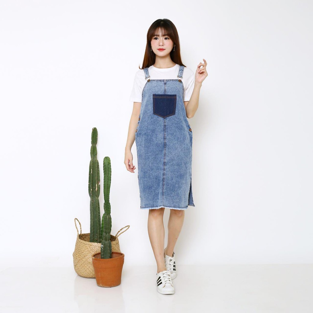 IB OVERALL DELA ROSA POKET OVERALL JEANS WASH