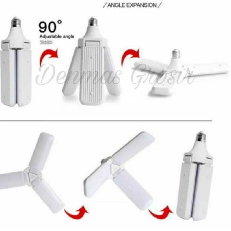 (Murah) Lampu Bohlam LED Lampu bentuk kipas / Fan Blade LED / Lampu Hias