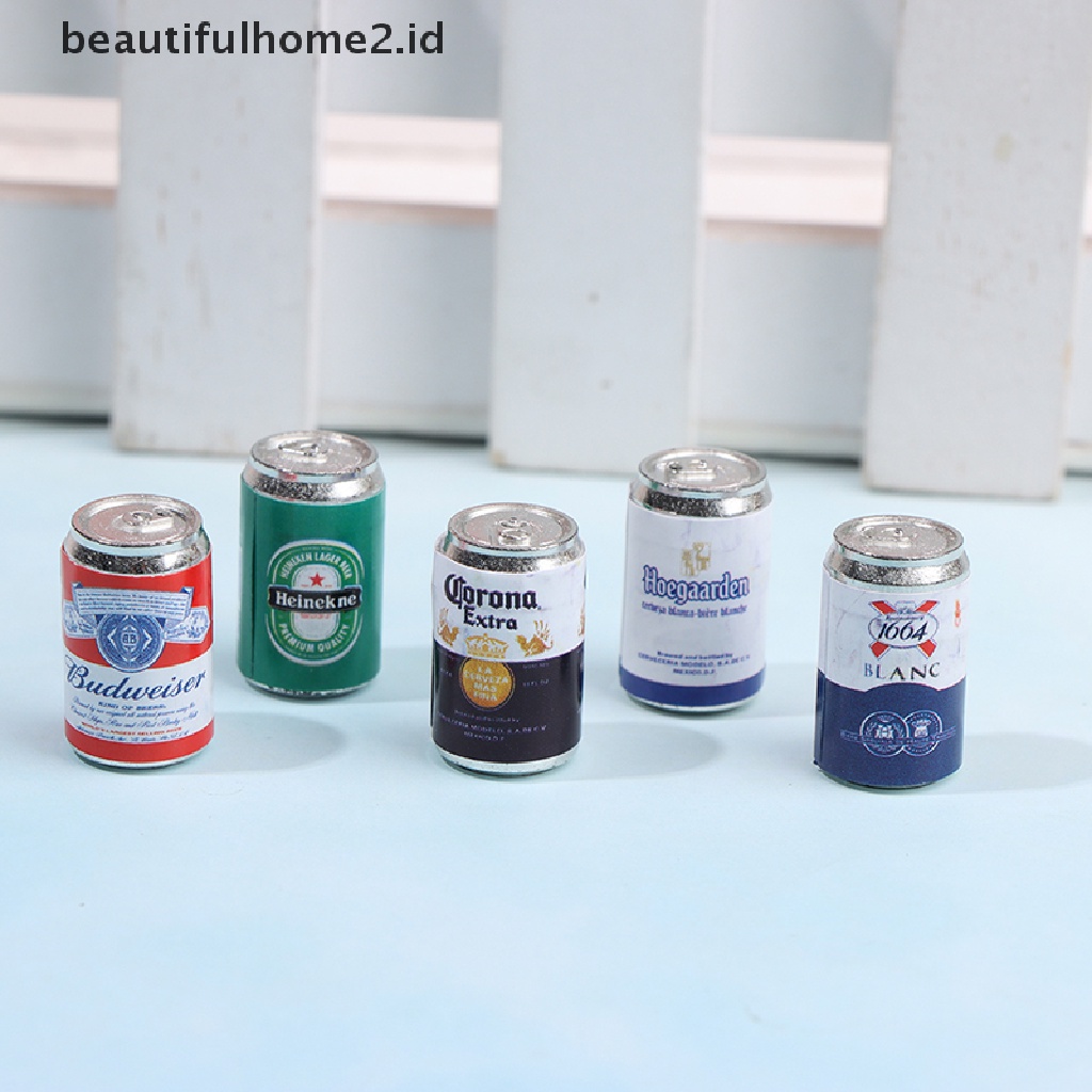 (Beautifulhome2.Id) 4pcs / Set Miniatur Kaleng Soda / Bir Untuk Dekorasi Rumah Boneka