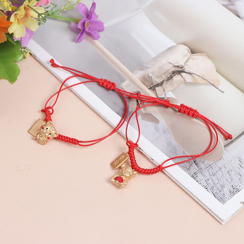 Gelang Tali Merah Handmade Gaya China Untuk Tahun Baru