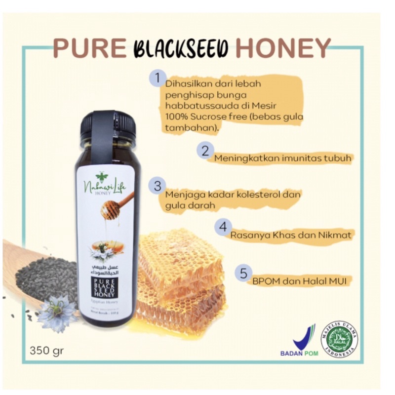 

pure blackseed honey