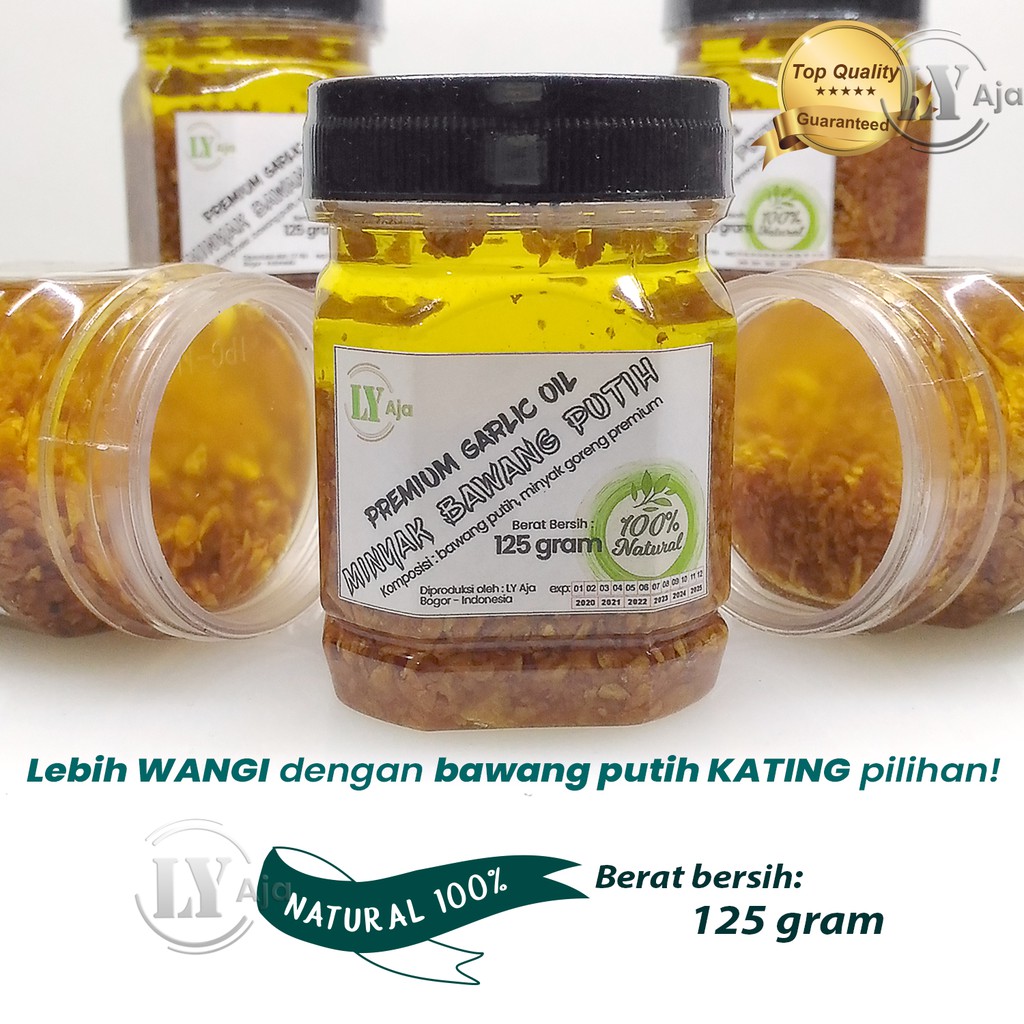 Minyak Bawang Putih KATING Goreng 125 Gram Premium Garlic Oil LY Aja 125 Gr