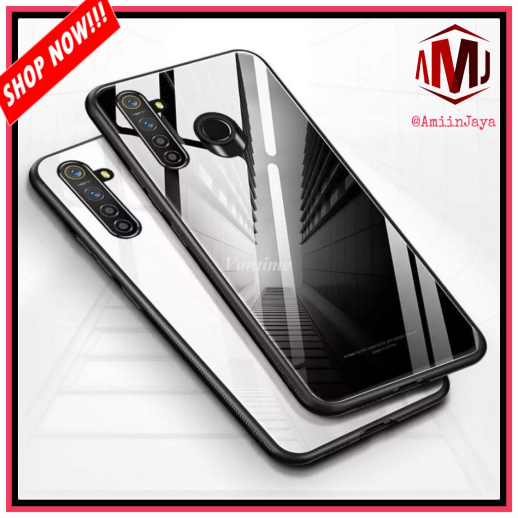 Case Xiaomi Redmi Note 8 Luxury Glass Case Premium Hard Case