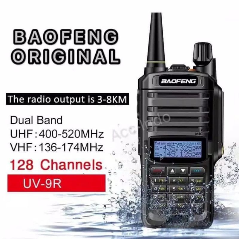 2-set.Ht Baofeng UV-9R -Original-5-8km