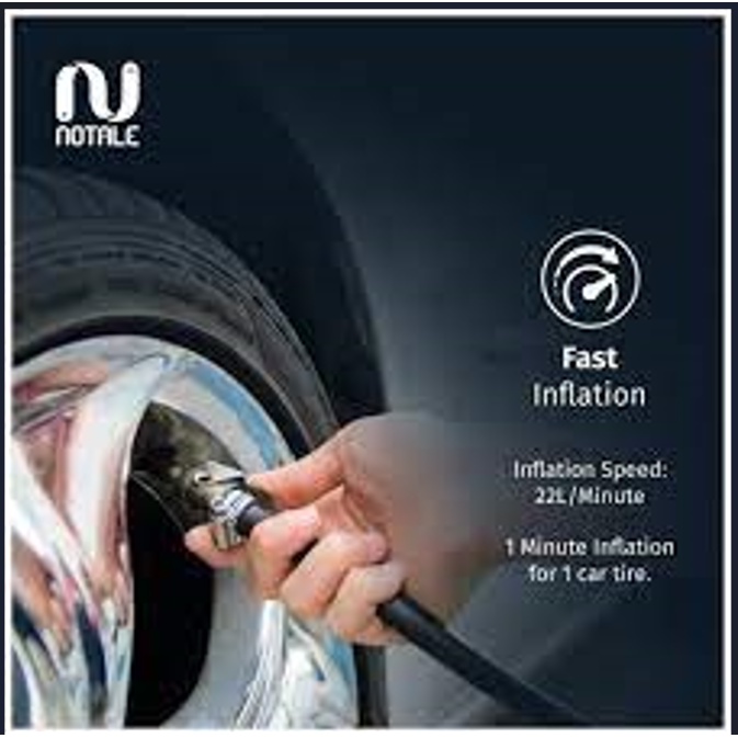 Notale Smart Air Pump Inflator Electric Pompa Ban Mobil Sepeda Motor