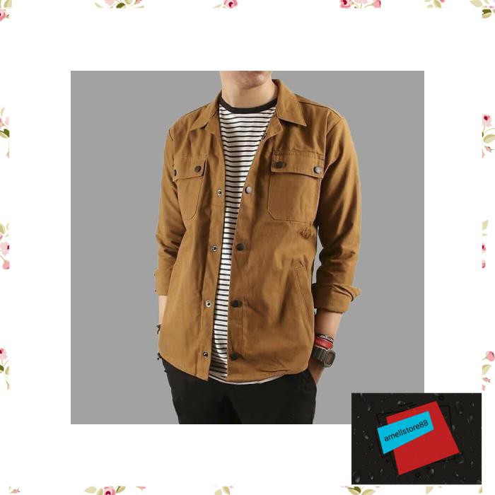 Jaket Pria parasut parka gunung Semi Parka Wolf Kemeja Parka Terlaris KK11