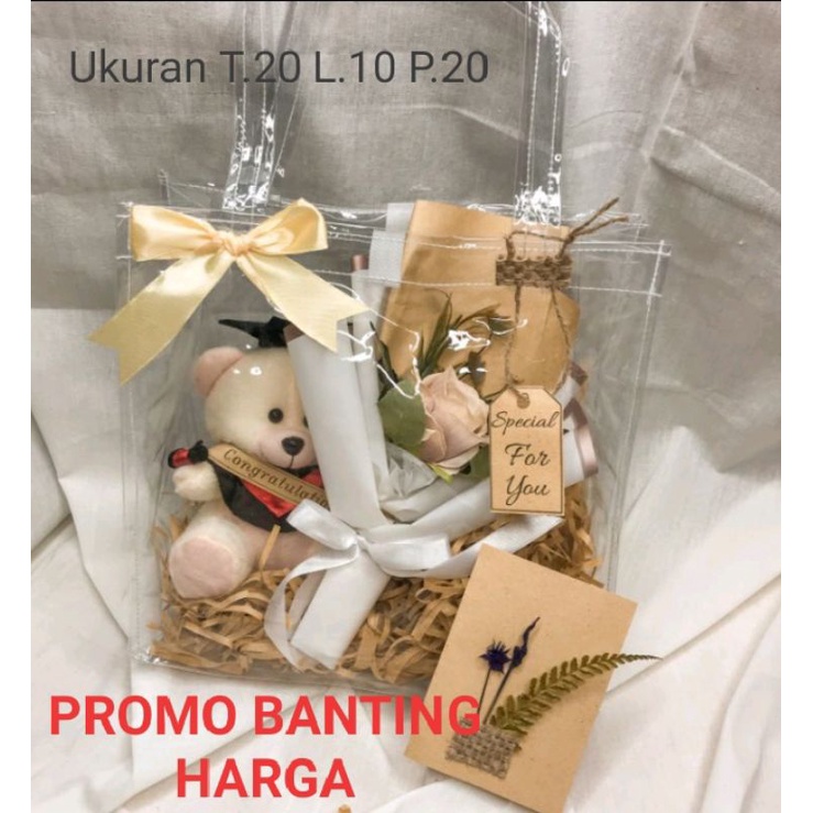 

PROMO!! BANTING HARGA Tas Hamper Transparan 20*10*20 (0,20)