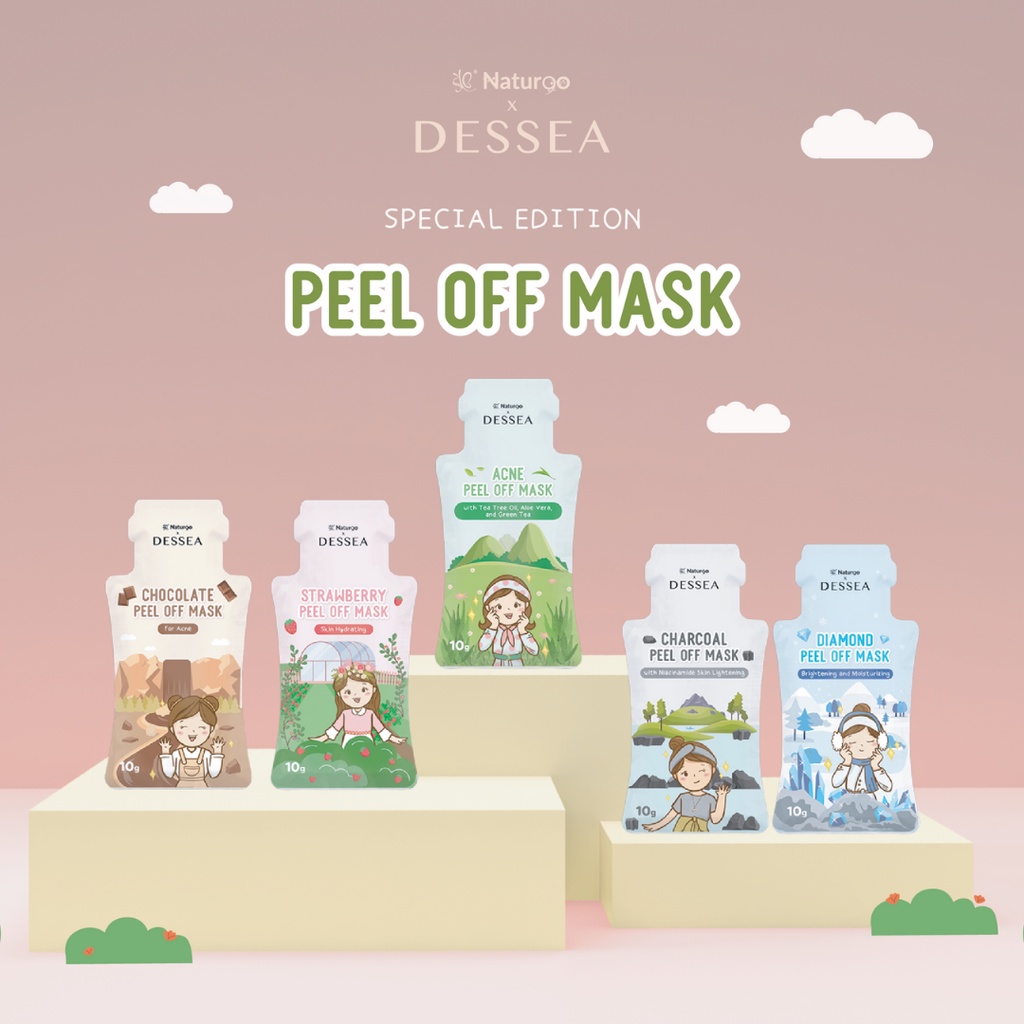 BPOM Masker Wajah Peel Off Dessea Beauty | Peel off Mask Mask by Dessea x Naturgo Baru 10g