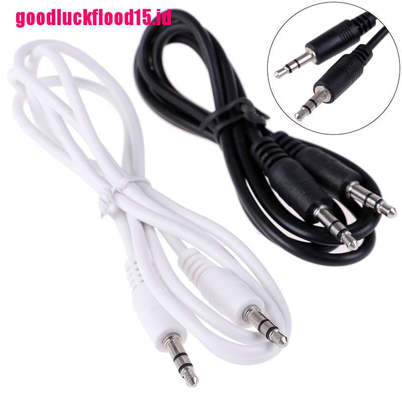 {LUCKID}1Pc 3.5mm Jack male to male car aux auxiliary cord stereo audio cable 1m