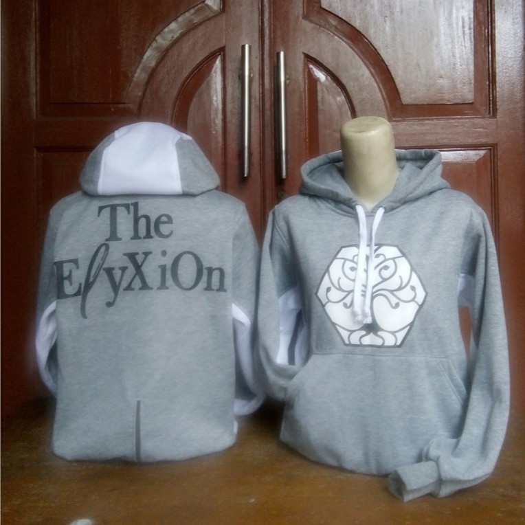 HOODIE EXO THE ELYXION IN SEOUL GREY
