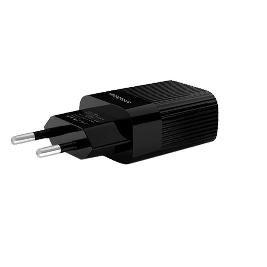 ℗ VEGER Wall Charger VG02 2 Ports USB Output 2.4A ♙