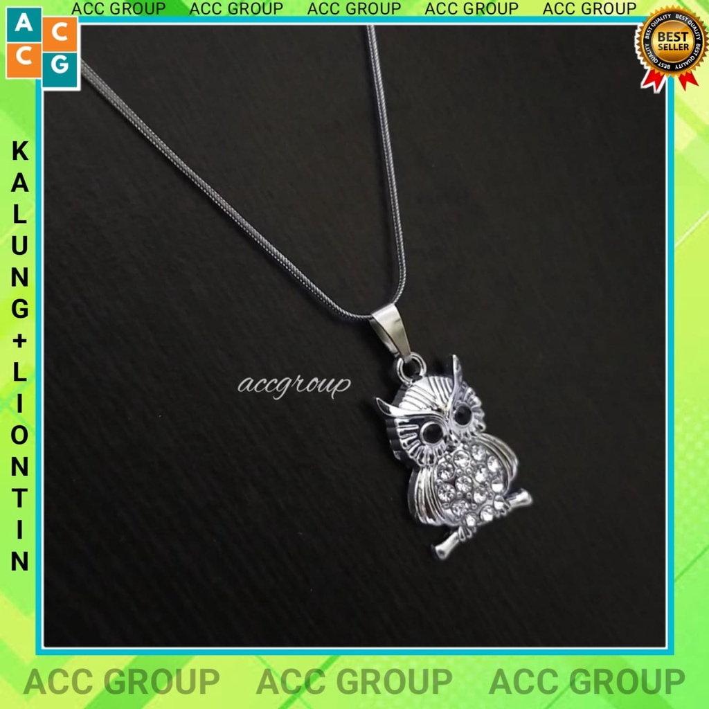 PROMO Accesories kalung liontin fashion wanita 100% real pick anti karat awet dan tahan lama