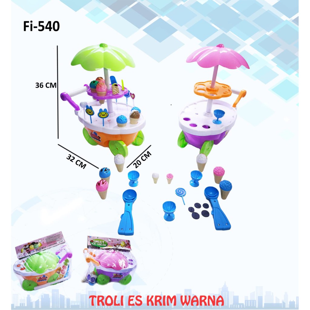 PROMO MAINAN ANAK ES KRIM WARNA Fi 540