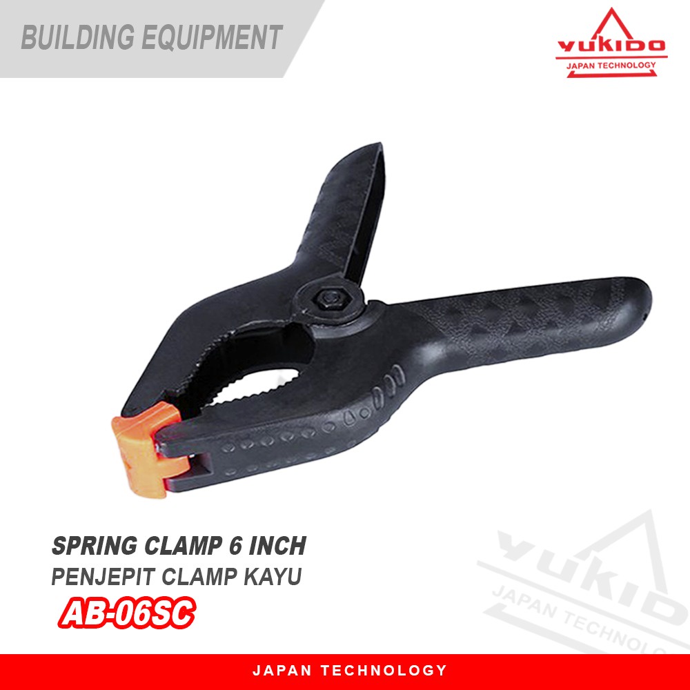 YUKIDO Spring Clamp 2inch 4 inch 6 inch Nylon Penjepit Kayu Besi Klem CATOK