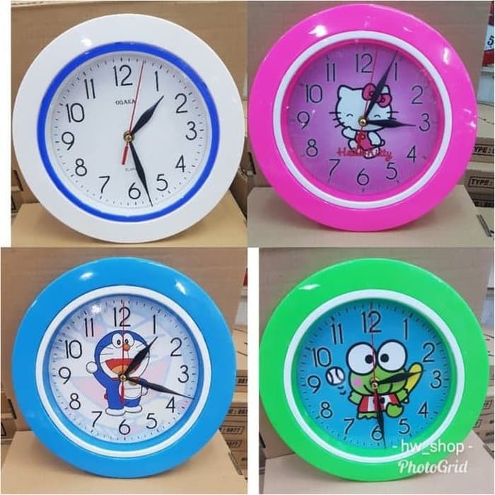 Jam Dinding Karakter Diameter 25 cm / Jam Dinding Polos Diameter 25 cm
