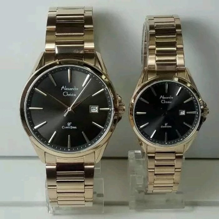 ORI ASLI 100% Best Seller ALEXANDRE CHRISTIE AC 8552 COUPLE HARGA SATUAN GOLD BLACK ORIGINAL Premium