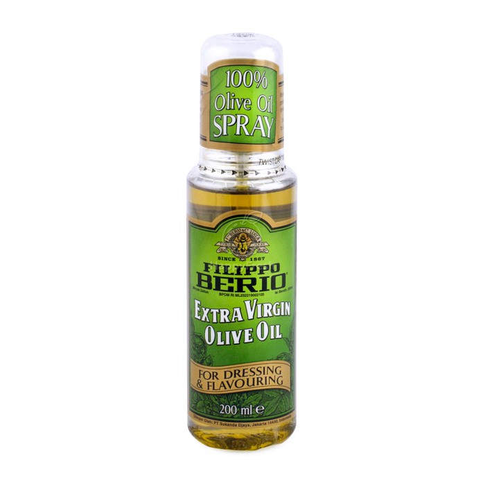 

Filippo Berio Extra Virgin Olive Oil Spray Minyak Semprot Zaitun Low Fat Diet Baking Kue Roti Cake