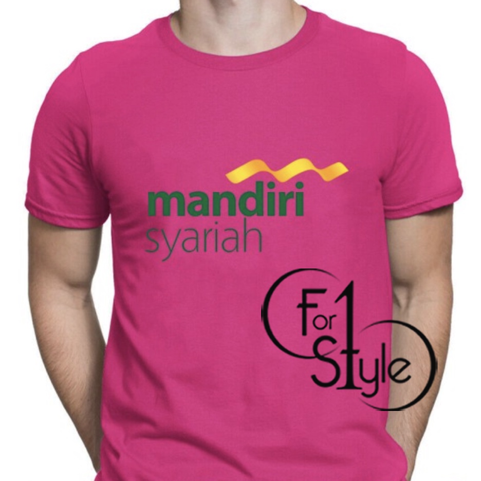 Kaos mandiri syariah - KODE 25 LOGO MANDIRI SYARIAH - Kaos Bank Mandiri