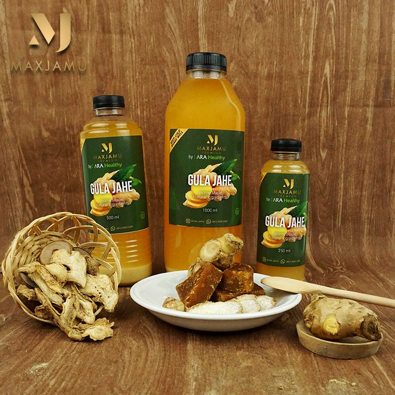 

MAXJAMU Jamu Tradisional 500ml Gula Jahe 100% Fresh & TANPA BAHAN PENGAWET