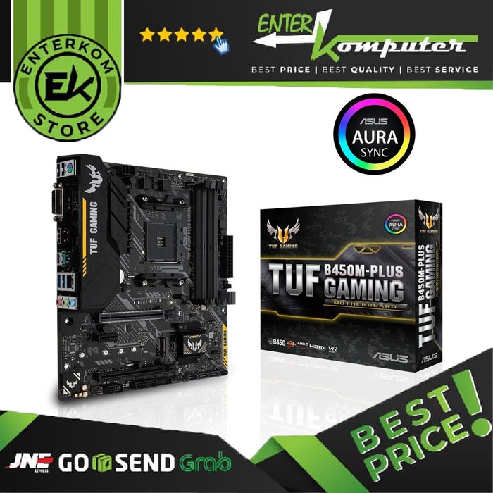 Motherboard Asus Tuf B450m Plus Gaming Am4 Amd Promontory B450 Ddr4 Usb3 1 Sata3 Shopee Indonesia