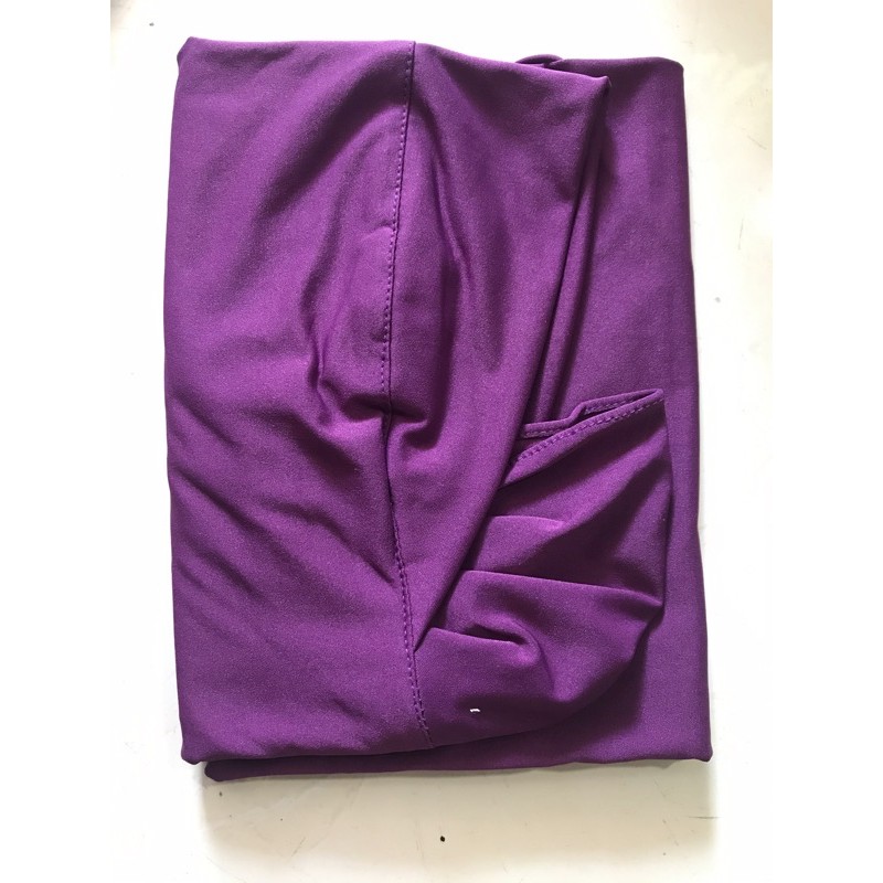 KERUDUNG MASKER SERIA NON PET/JILBAB MASKER NIQOB/BERGO HIJAB INSTAN JERSY-Violet